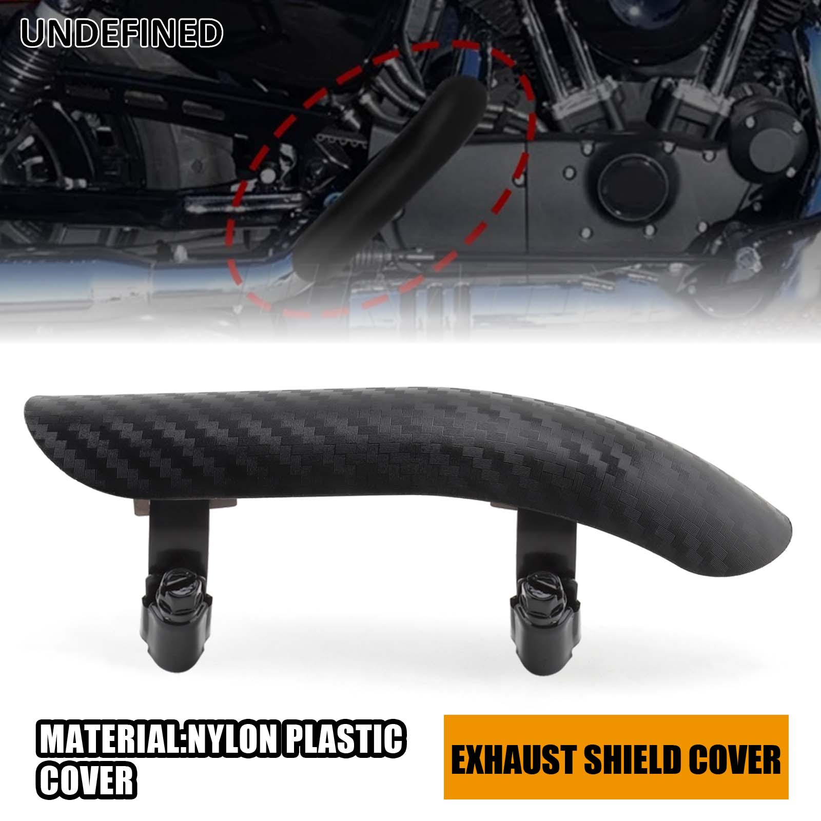 Plastic Pipe Clip - Evrensel motosiklet egzoz borusu isı kalkanı