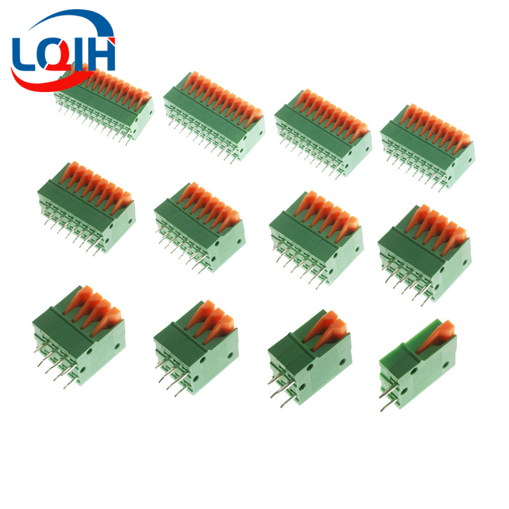 Push Fit Connector - 10 adet Pitch 2.54mm KF141V Push-in