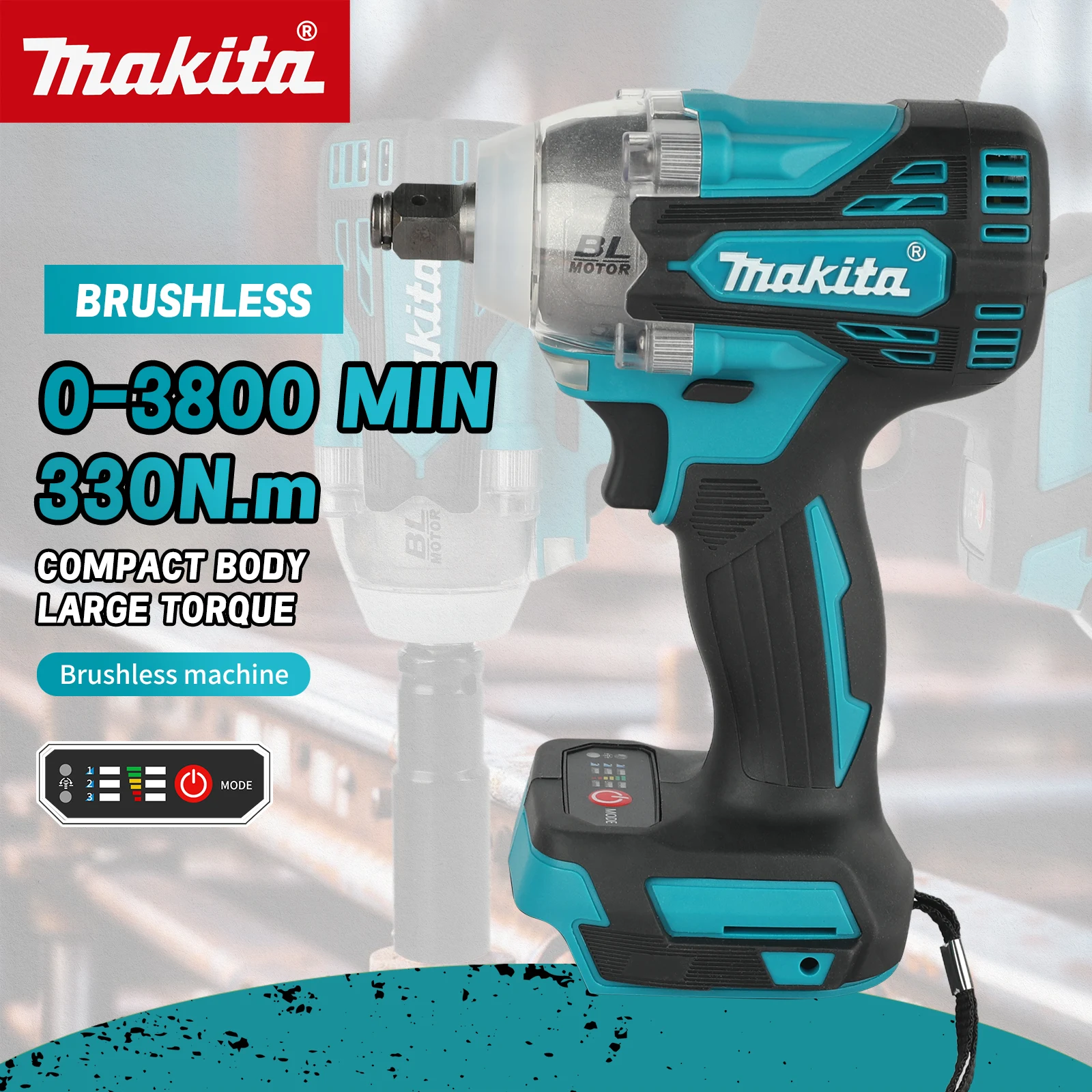 Makita Drill Dtw300 - Makita DTW300 Kablosuz Darbeli Anahtar, Dahili