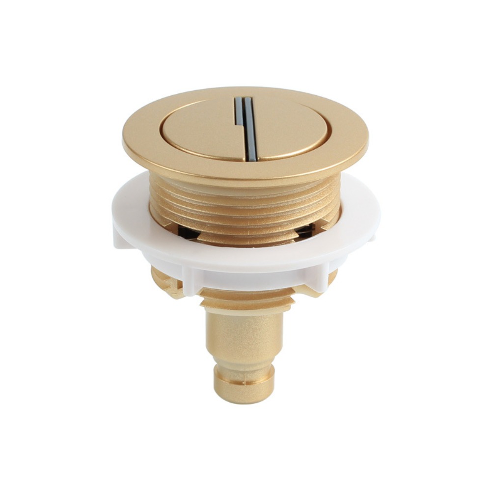 Toilet Fill Valve - Krom Kaplama Tuvalet Basmalı Düğmesi Yuvarlak
