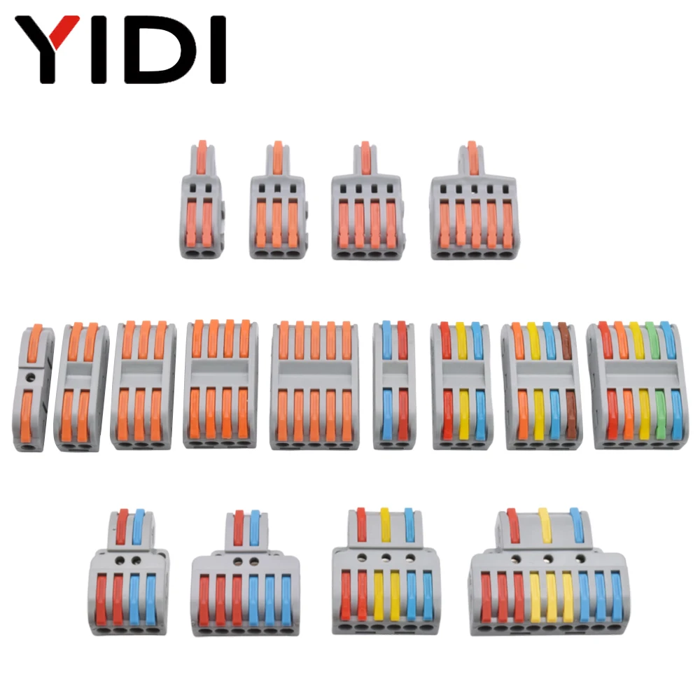 Push Fit Connector - 5 adet Splitter Kablo Push-in Bağlantı